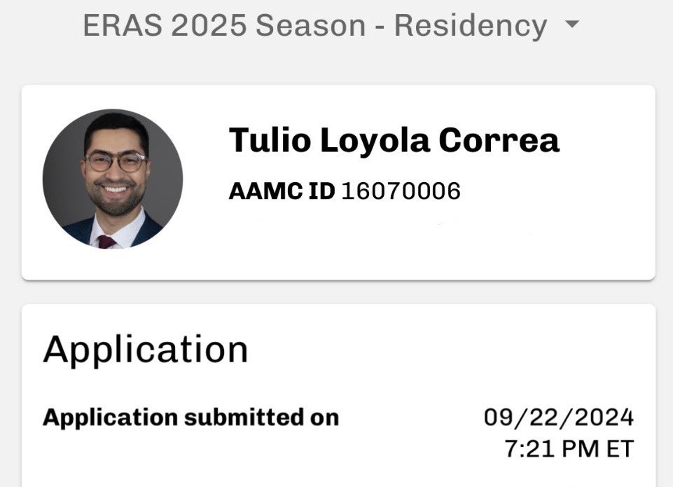 Finally hit submit on ERAS! Feels surreal to see the work of so many years in one click. 

Grateful for the journey and excited for what’s to come. 🤞🏼#Match2025 #InternalMedicine