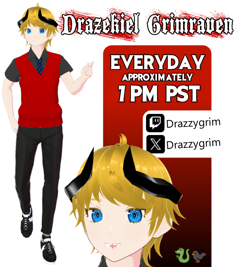 Drazekiel Grimraven 🐉🐦⬛ 🞜VTuber🞜 tweet media