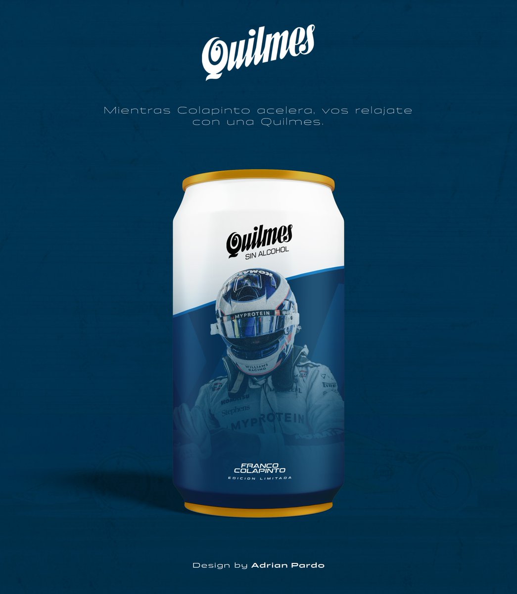 👀 Y porque no una edición limitada así de <a href="/Quilmes_Cerveza/">Quilmes Cerveza</a>?

#FranColapintoEnF1 #ColapintoToF1In2025 <a href="/FranColapinto/">Franco Colapinto</a> <a href="/Quilmes_Cerveza/">Quilmes Cerveza</a>