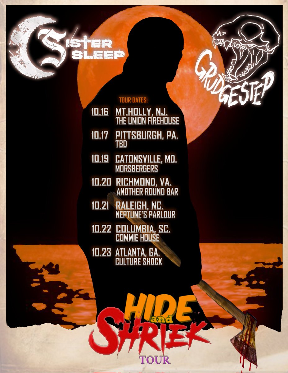 Upcoming tour with <a href="/sistersleepband/">Sister Sleep</a> Let's goooooo. 🖤