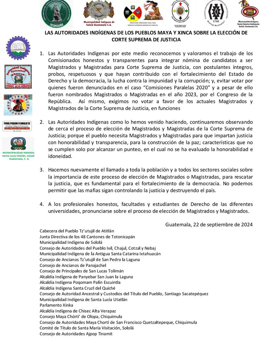 Por la recuperación del sistema de justicia para fortalecer el Estado de Derecho!!!!