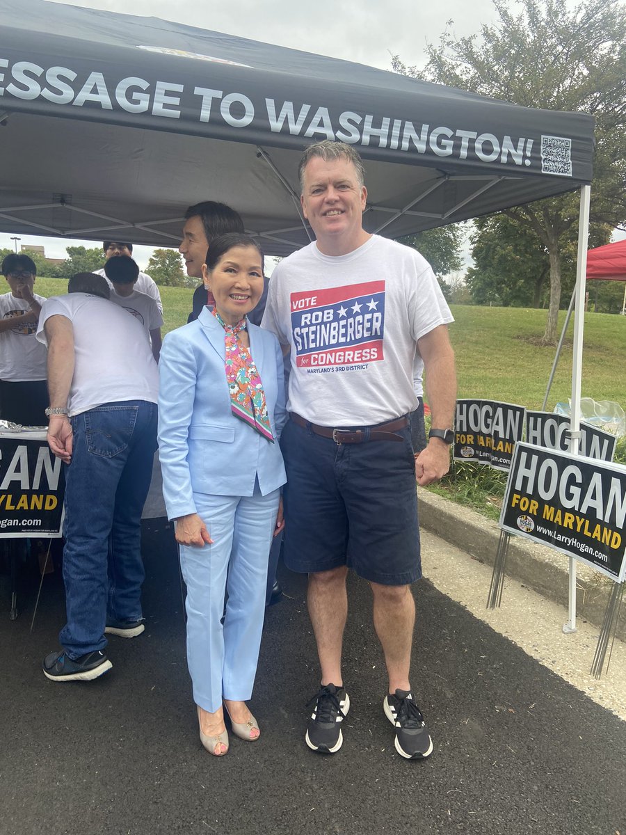 RJS4Congress's tweet photo. Back for the 2nd day of the Festival of India at the HoCo Fairgrounds. 

Then to the Korean Festival (also in HoCo).  

So glad I was able to experience both festivals. 

And I was even honored with a photo with former First Lady Hogan. Thank you!  

https://t.co/kr5ozgriED https://t.co/mTvO9w7jAX