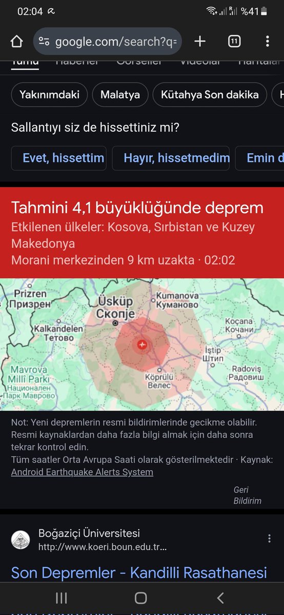 Did you feel an earthquake in Macedonia square?