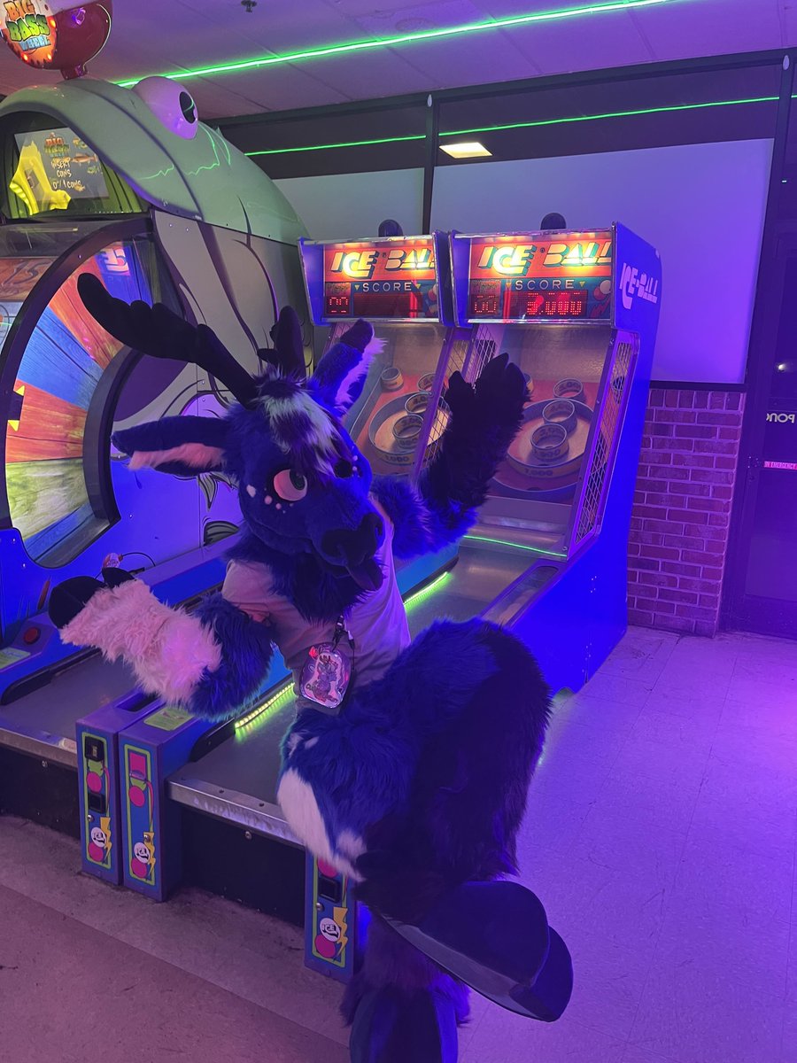 agent_cursed's tweet photo. I went to the arcade and parked today and yesterday and had an amazing time with friends.
Fur suiting with others is so fun. https://t.co/f0GuvZf9D8