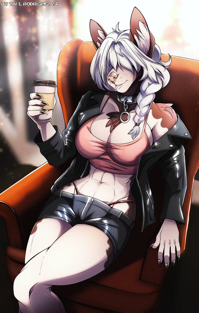 Commission for <a href="/ScifiCoffeePupp/">Sarah Simons</a> ❤️ #furry #coffee