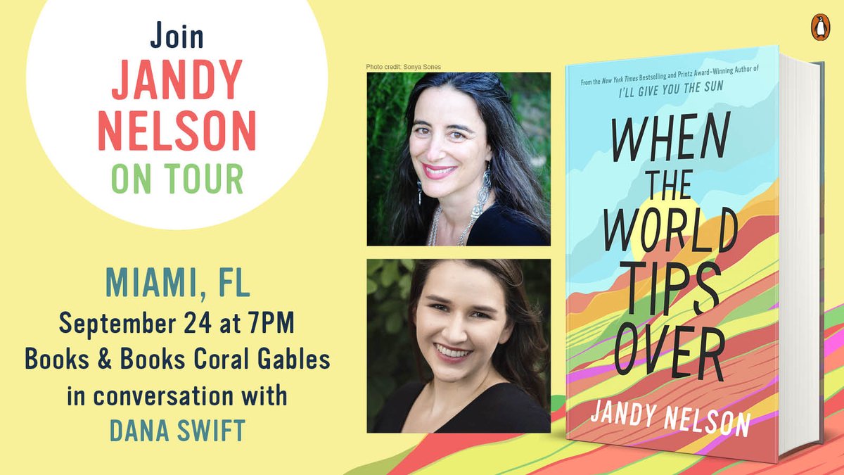 Jandy Nelson (@jandynelson) on Twitter photo Miami here I come!!! Join me and the wonderful <a href="/swift_dana/">Dana Swift</a> at <a href="/BooksandBooks/">Books & Books</a> Coral Gables Tuesday night at 7PM! Can't wait! RSVP (it's free!) here: booksandbooks.com/event/an-eveni… Miami here I come!!! Join me and the wonderful <a href="/swift_dana/">Dana Swift</a> at <a href="/BooksandBooks/">Books & Books</a> Coral Gables Tuesday night at 7PM! Can't wait! RSVP (it's free!) here: booksandbooks.com/event/an-eveni…