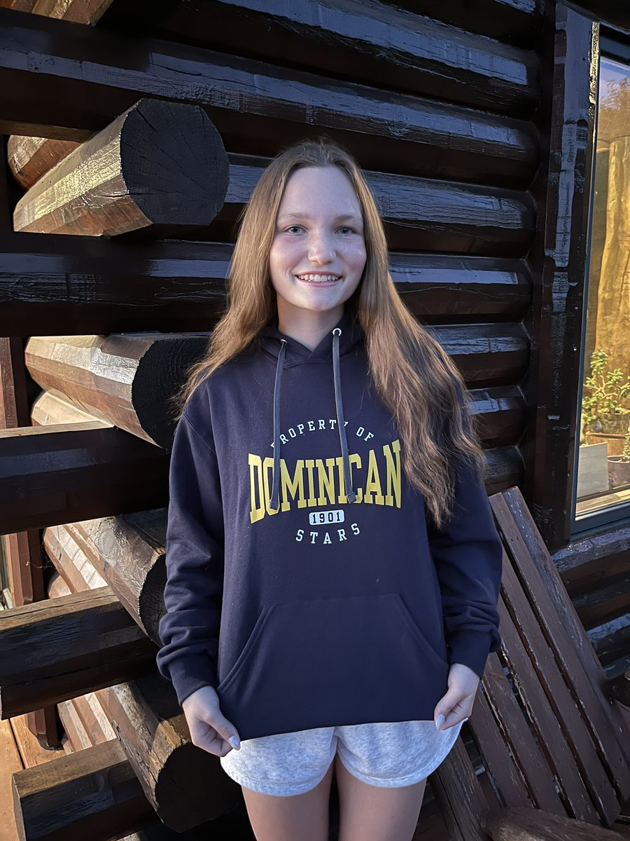adisonhasse4's tweet photo. I am so excited to announce my verbal commitment to continue my academic and athletic career at Dominican University! A huge thank you to my parents, coaches, and everyone who helped me get to where I am today. Thank you Coach Lukas and Coach Bob for this amazing opportunity! https://t.co/L39SpKsyJC