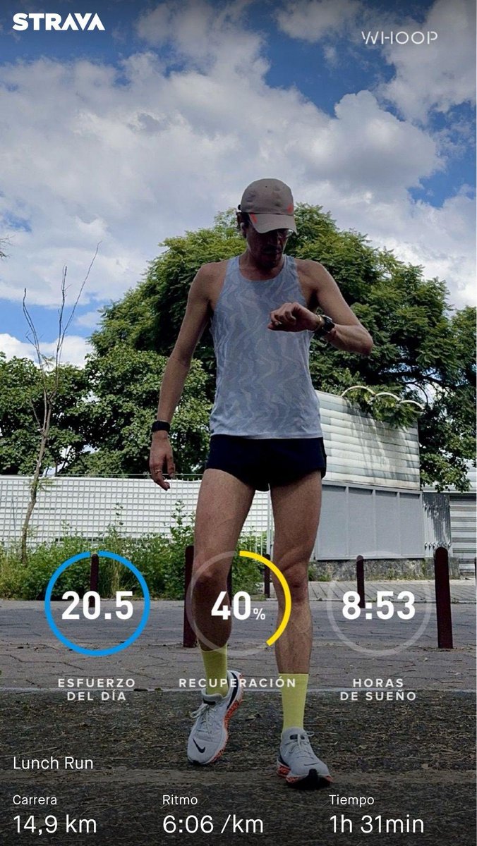 Hoy costó trabajo, falló el reloj, falló el horario y hubo demasiado sol. Pero se logró, tratamos de seguir en el camino del bien. 
strava.app.link/7e7jAMF16Mb