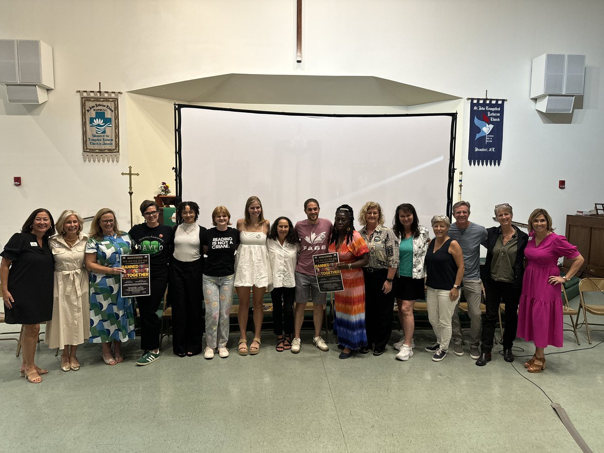 Wow 🤩 we are just blown away by the love and support we felt at today’s screening of <a href="/BannedTogDoc/">BANNED Together</a> ! There is no other way we would’ve rather kicked off #bannedbooksweek here in Beaufort County. Let’s keep it going!