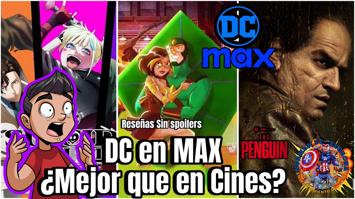 normantorregros's tweet photo. Ya disponible en el canal por #youtube la reseña sin #spoiler de : #suicidesquadisekai / #kitemanhellyeah y del primer episodio de #thepenguin .
https://t.co/4KJ8c5eEcl
Tras mucho esperar, por fin en #max tenemos grandes entregas, divertidas y llenas de acción inspiradas en #dccomics .
🦇🦇🦇🦇
#batman #harleyquinn #suicidésquad #hbomax #dcstudios #dcuniverse #collinfarrell #sofiafalcone #dc
