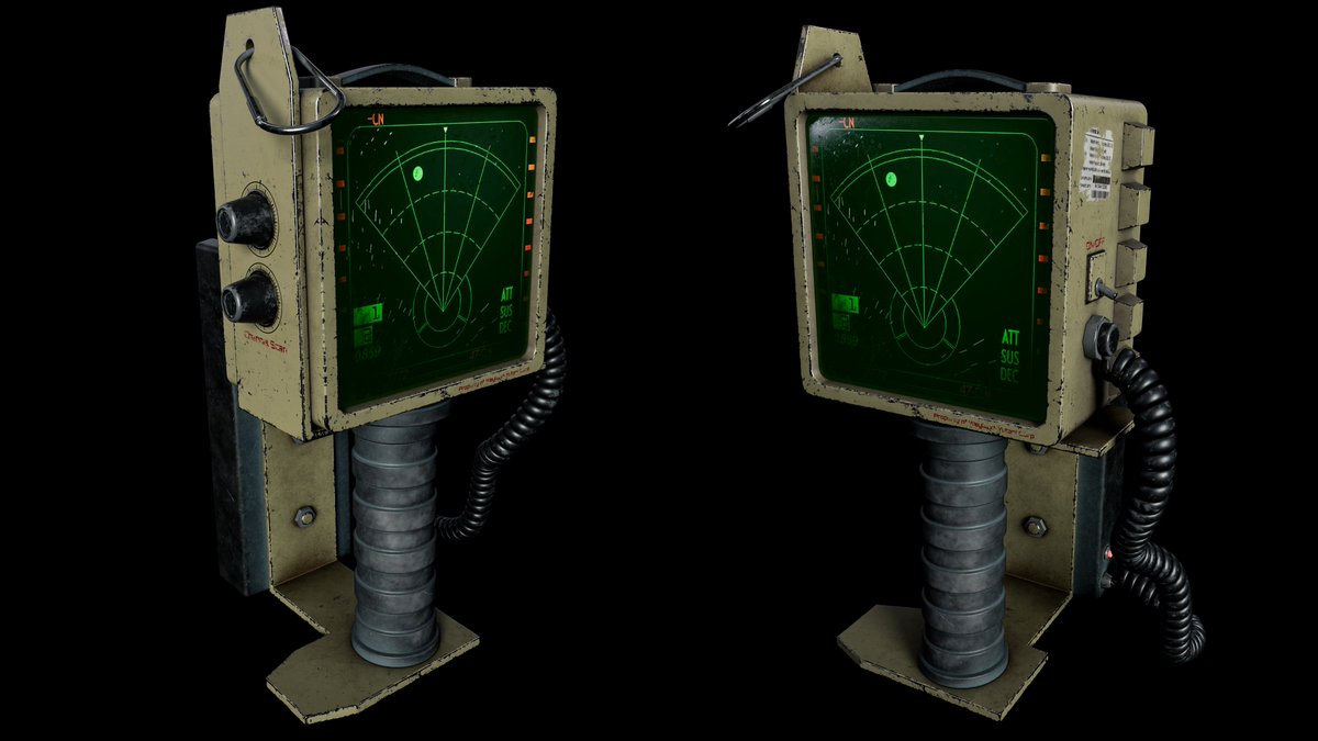 AriciucO's tweet image. Here is my attempt at recreating the iconic motion tracker from Alien: Isolation game, originally designed and modelled by Jack Perry.
Modelled in Maya, textured in Substance Painter.

ArtStation: artstation.com/artwork/aGeD8R

#GameArt #AlienIsolation #MotionTracker #3DModel #Props