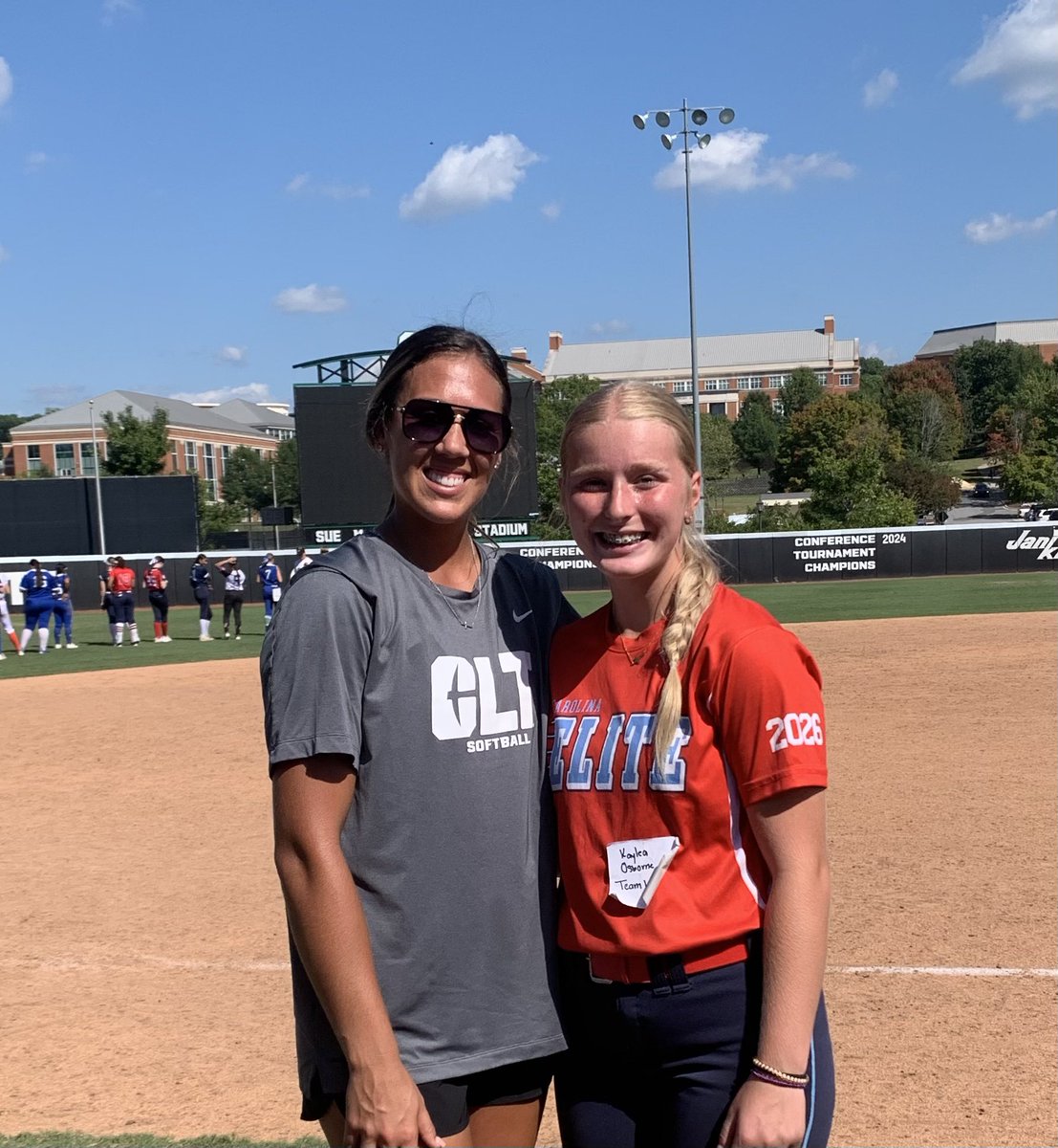 Kaylea Osborne 2026 (@kay_osborne2026) on Twitter photo Loved spending the day camping & getting in work <a href="/CharlotteSB/">Charlotte Softball</a> 🥎 Can’t wait to go back!
#GoldStandard ⛏️
<a href="/cbreault12/">Courtney Breault</a> <a href="/JakeCombs_/">Jake Combs</a> <a href="/alyssa_bilodeau/">Alyssa Bilodeau</a> <a href="/CESC_Drotar/">Carolina Elite National Drotar</a>
<a href="/Charlotte49ers/">Charlotte 49ers</a> <a href="/alcoa_softball/">Alcoa Softball</a> Loved spending the day camping & getting in work <a href="/CharlotteSB/">Charlotte Softball</a> 🥎 Can’t wait to go back!
#GoldStandard ⛏️
<a href="/cbreault12/">Courtney Breault</a> <a href="/JakeCombs_/">Jake Combs</a> <a href="/alyssa_bilodeau/">Alyssa Bilodeau</a> <a href="/CESC_Drotar/">Carolina Elite National Drotar</a>
<a href="/Charlotte49ers/">Charlotte 49ers</a> <a href="/alcoa_softball/">Alcoa Softball</a>