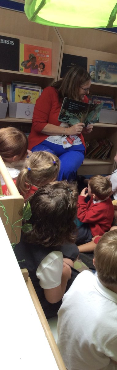 Emulating a public library visit, Maple Class love to have our snack and a story in our very own school library. We love having old favourites and new titles thanks too, thanks to #schoollibraryservice #joyofreading #owlbabies favourite 😊