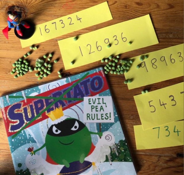 OpyMrs's tweet photo. Numeral recognition, let’s phone a superhero! Using an old house phone ask to type in the telephone number on the cards. Repeat orally without using the written numerals.  ☎️ #maths #EYFS #numerals #number #fun https://t.co/1NZfkKf7RR
