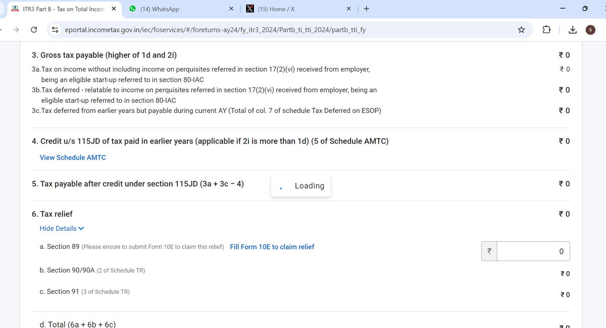 adv_chy's tweet photo. Income Tax website is not working, ITR-3 uploading problem is started from 2 hr. https://t.co/laauZAjUCo