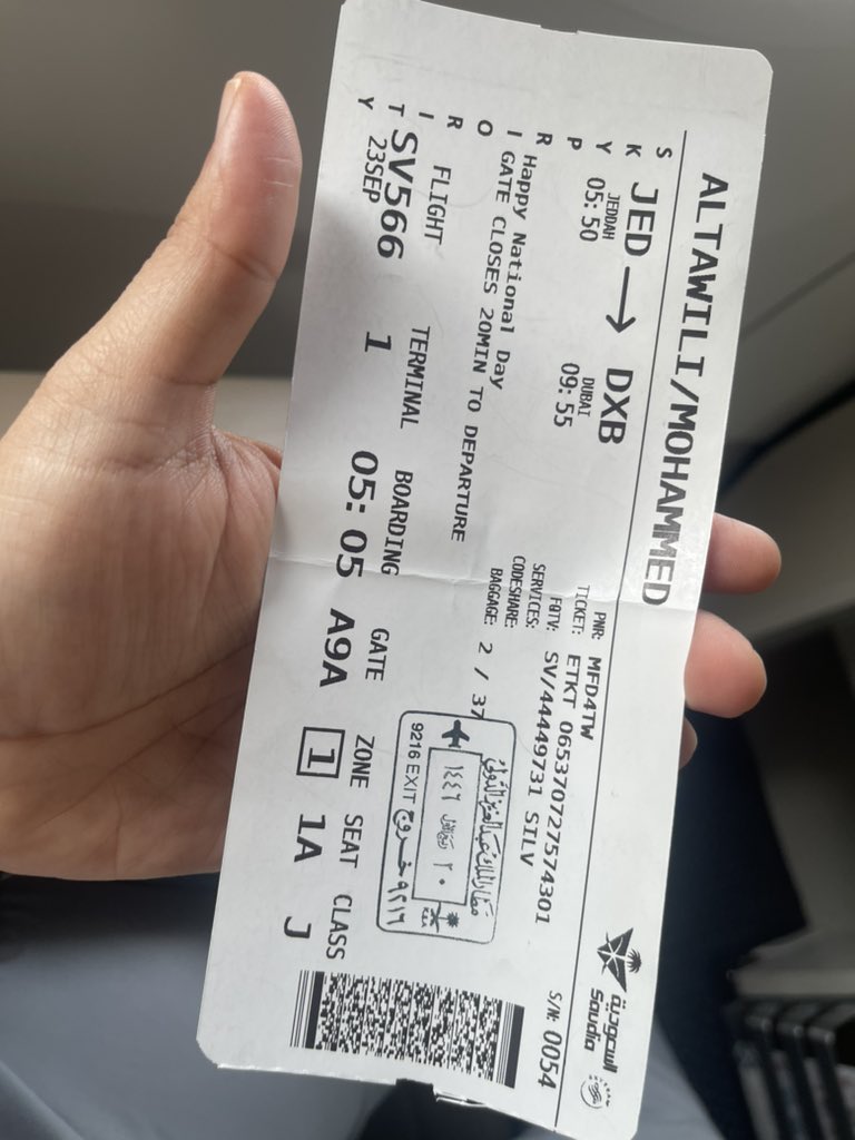 MAlTawili's tweet photo. @Saudia_Care Name: Mohammed Altawili
Booking ref:MFD4TW
Seat: 01A
Phone number: +966560055539
AlFursan No: 44449731
Date of flight: 09/23/2024
Flight number: SV566 https://t.co/5gg1D6gK3U