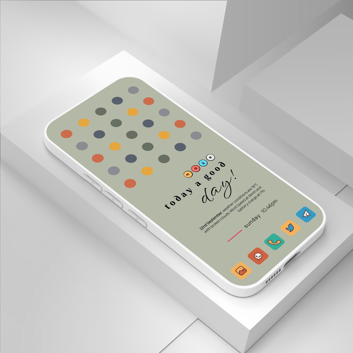 Alberto10301023's tweet image. Good Nigth
#myhomescreen 

Wavy @droidbeauty
Retro Dots @makescreens
Retro Icon @NodeShaper
 @SmartLauncher

#android #androidhomescreen #homescreensetup #Xiaomi #lockscreen  #android14 #homesetup #hyperOS #pocophone #minimal