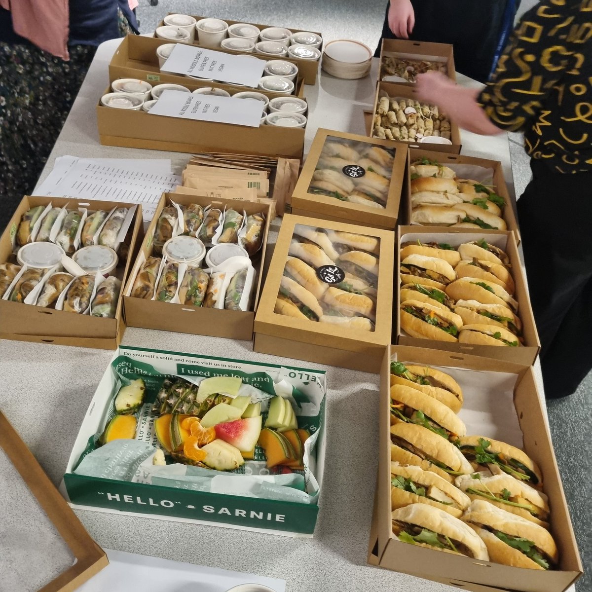 We are now enjoying free lunch provided by Sit Lo!