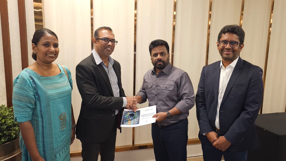 SLASSCOM Congratulates H.E. Anura Kumara Dissanayake! We look forward to working with the new administration to drive growth in the Knowledge &amp; Innovation sector, a key driver of Sri Lanka’s economy. Let’s build a brighter future together!