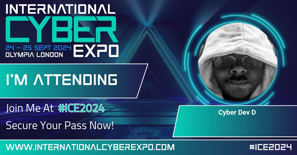 cyberDev_D's tweet image. I will be there this week, if you&apos;d be attending, please DM me.