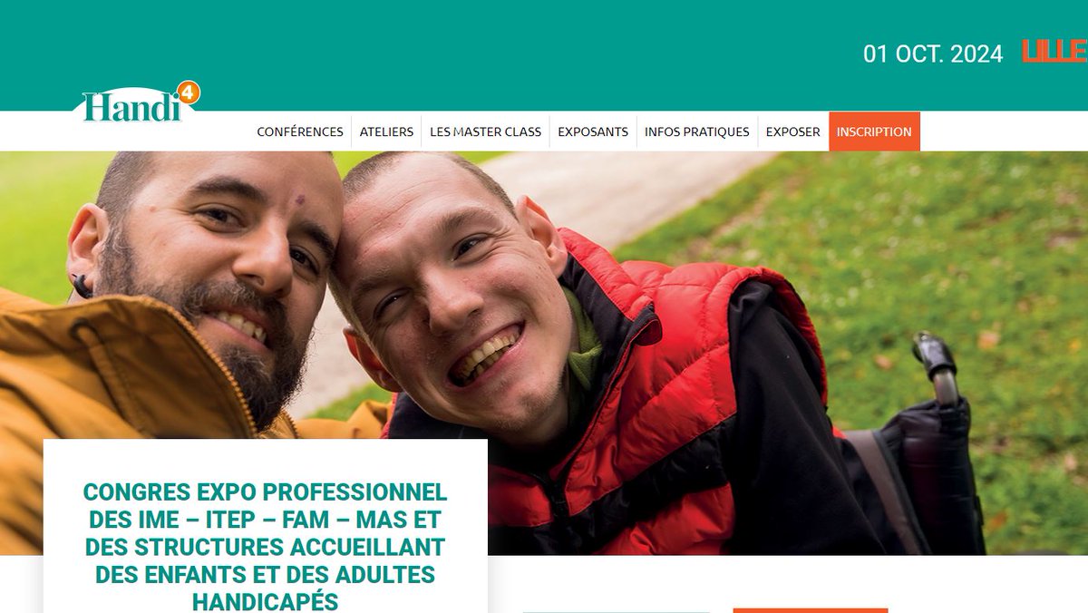 📢Petit rappel pratique pour vous rendre mardi 1er octobre à votre congrès <a href="/Handi4info/">Handi4</a>  de Lille au parc expo de Lille Grand Palais:
👉1 Bd des Cités Unies, 59777 Lille
☕ Café d'accueil à 8h30 parmi les 27 stands
💻Infos: zurl.co/3lTT