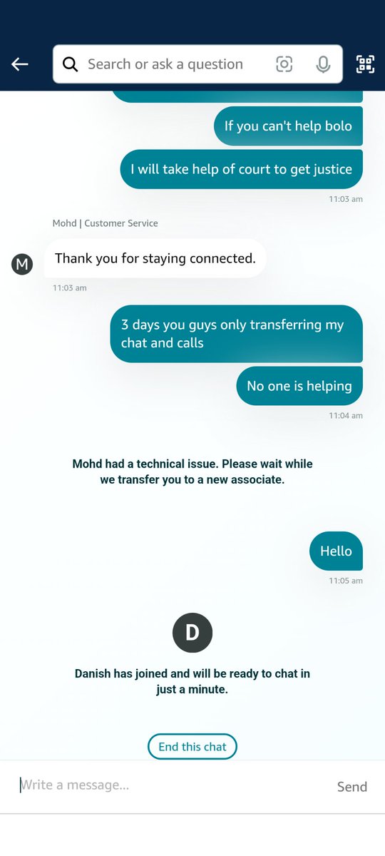 StarkMi98's tweet photo. Hello @amazonIN i have placed 3 order on Amazon but they are marked delivered but I haven't received it's third time i am facing this issue after connecting your customer care they are online transferring chat. Please i hope fair justice from your end. https://t.co/uAVZys7uKs