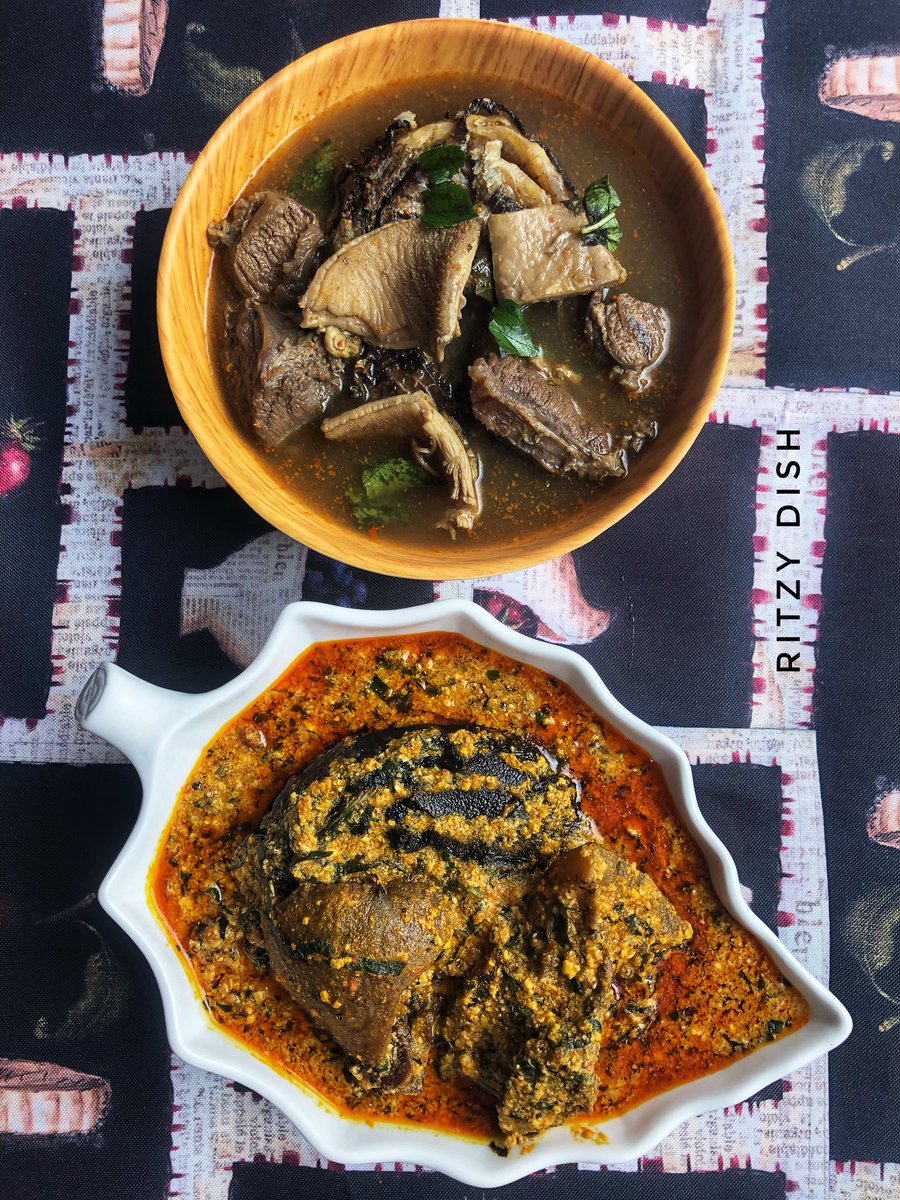 NeroE12's tweet photo. New Business Week 😆 
About our Weekend Meals 👩‍🍳

Client : I want Egusi Soup with Cow Meat, shredded Stock Fish , Circular Cat Fish, little Bitter Leaf &amp; Uziza Leaf.

Client: I want Pepper Soup with Ginger Beef 🥩,Shaki &amp; Dried fish.
Pepper to taste.

We sure Delivered💯 https://t.co/CVaa5C4zOV