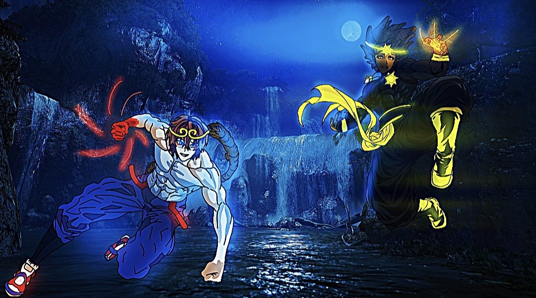 LMinkens's tweet photo. Me and kenji just BOXING 🥊 I want it to be animated that would look cool https://t.co/ivmpJ3edHk
