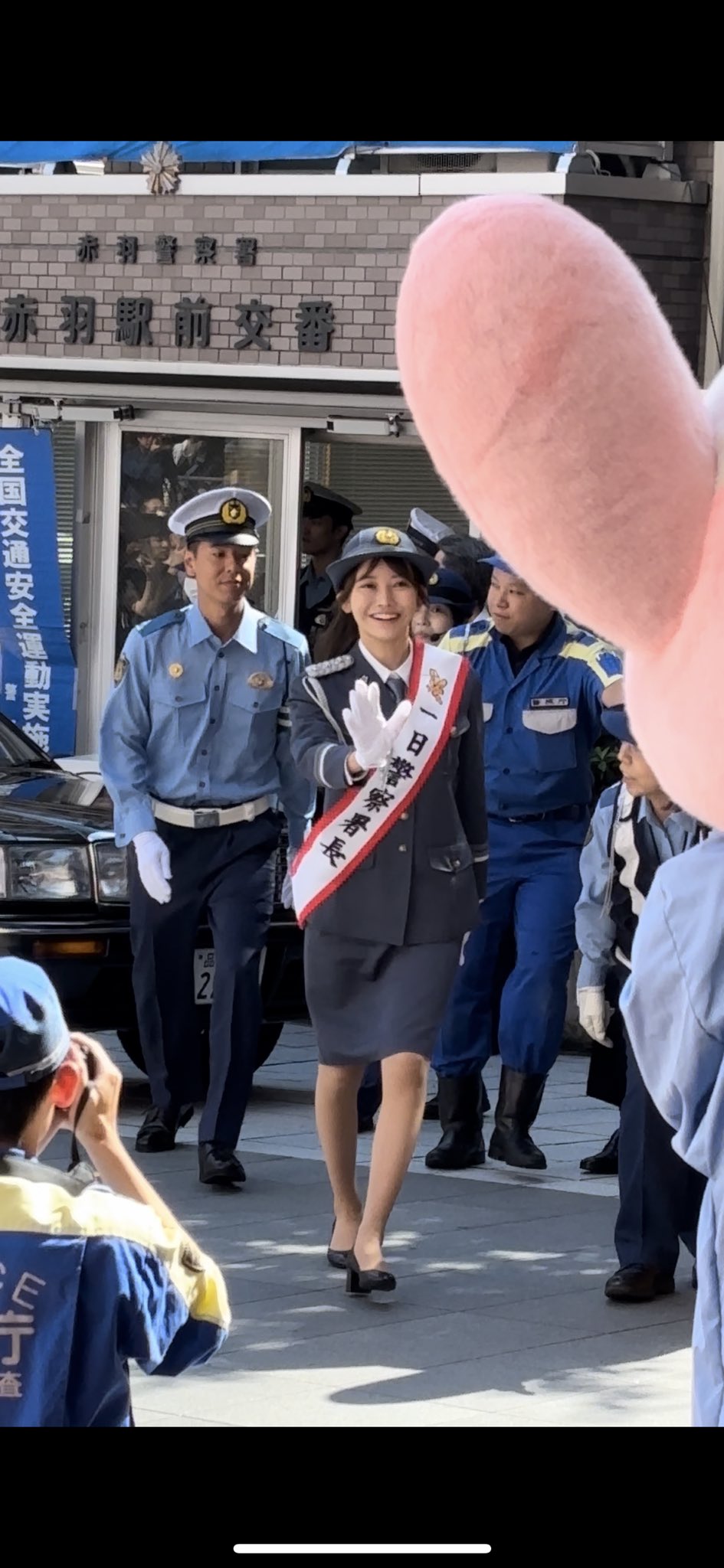 乃木坂46黒見明香の赤羽警察署の一日警察署長が大盛況4