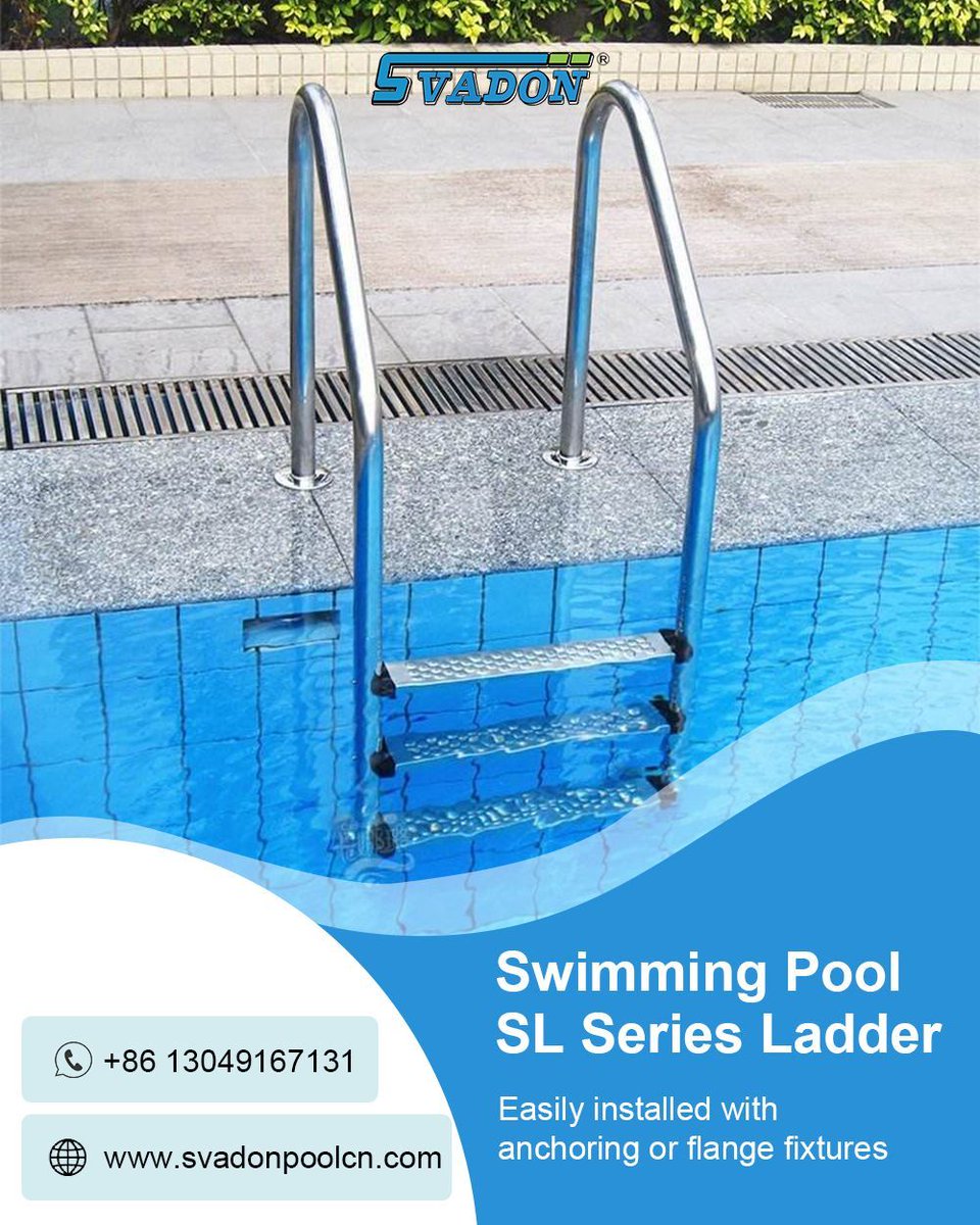 JoeyLeu64188999's tweet image. Svadon Pool Ladder
· Perfectly polished bright surface.
· Thickened stainless steel (1.0/1.2/1.5mm).
· Plastic/stainless steel non-slip steps.
· Corrosion resistance and long service life. 

#poolladder #stainlesssteelforpool #piscinaladder #poolladderandhandrail #svadon