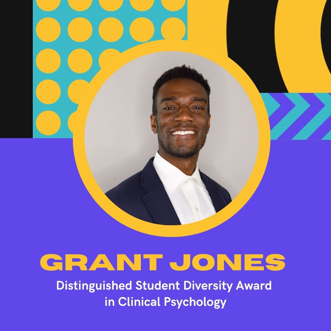SCPdiv12's tweet photo. Distinguished Student Diversity Award in Clinical Psychology 👏 presented to Grant Jones for exemplary contributions to diversity within the field.

Thank you for your contributions, and congrats Grant! https://t.co/ru8L5gcxeD