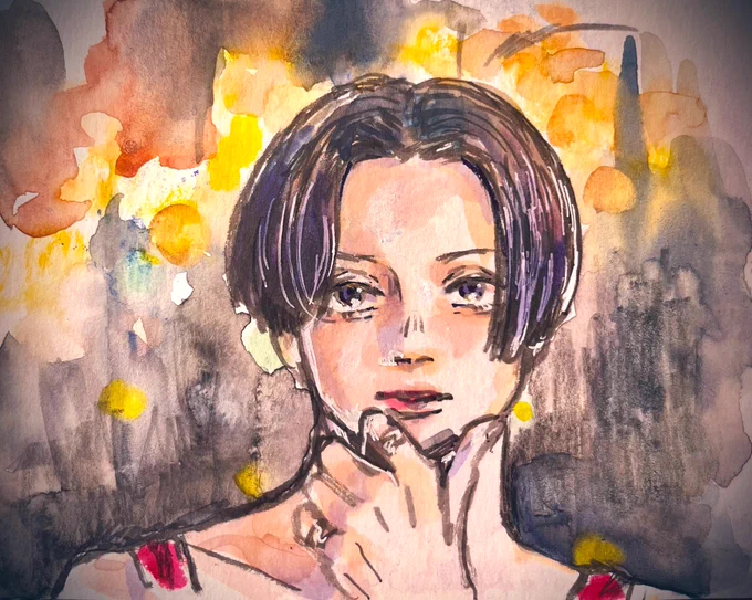 昨日の夜中に描いたイタズラ描き15分くらい 