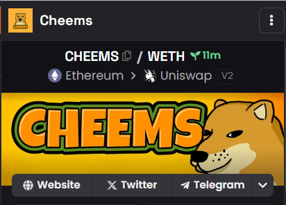CheemsERCToken's tweet photo. Our $CHEEMS socials are updated on Dexscreener!

The iconic $DOGE character! https://t.co/uksoeRZNBb