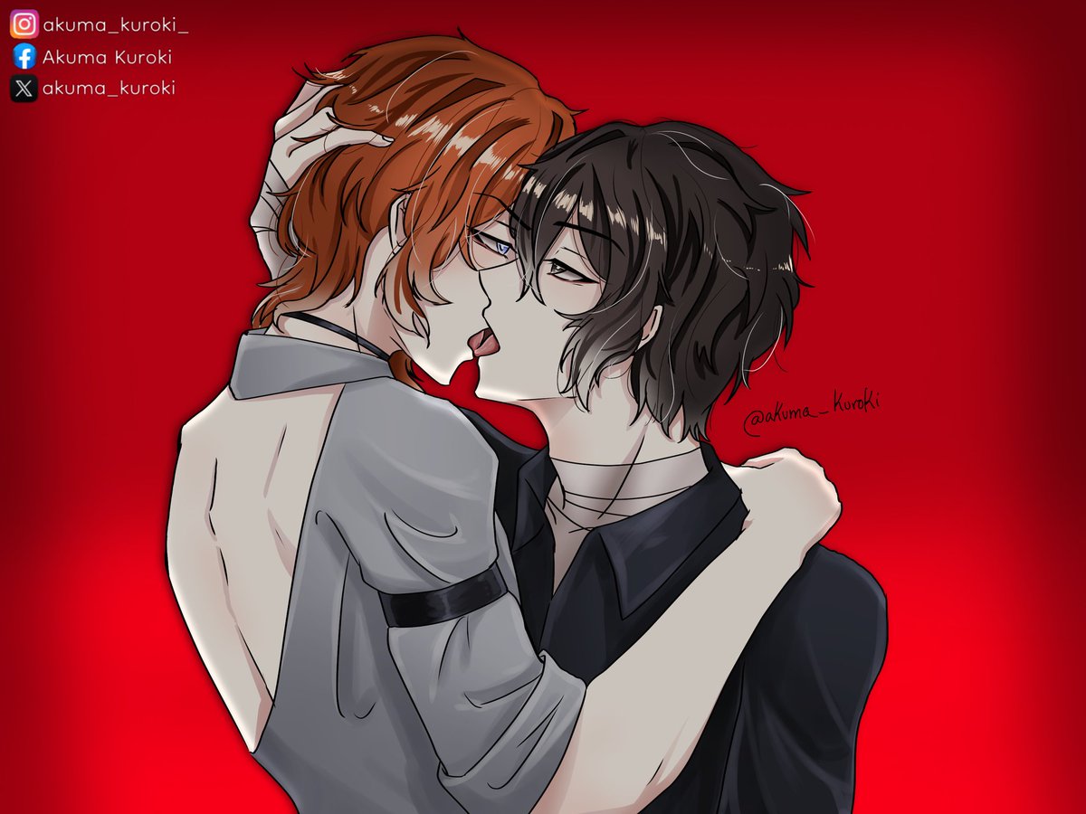 DAY 7 
#TopDazaiWeek #DazaiOsamu <a href="/TopDazaiWeek/">TopDazaiWeek</a> #chuuyanakahara #kiss