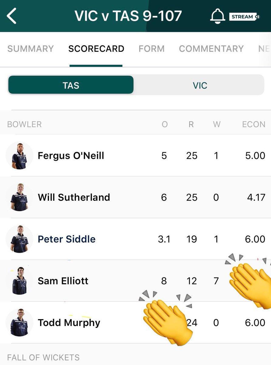 bowlologist's tweet photo. Reasonable start to the cricket season for @SamuelElliott19 🎯🎯🎯🎯🎯🎯🎯
#SamSnickologyStreet
#VicvTas https://t.co/AZJDuEohRZ