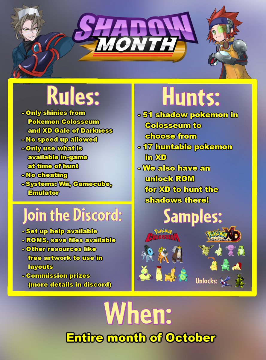We are a week away from the start of #shadowmonth2024 !!! join the discord discord.gg/V5VxTTEG for more details and participation!!!! Also wifey made some pngs for yall to use for your layouts!!
