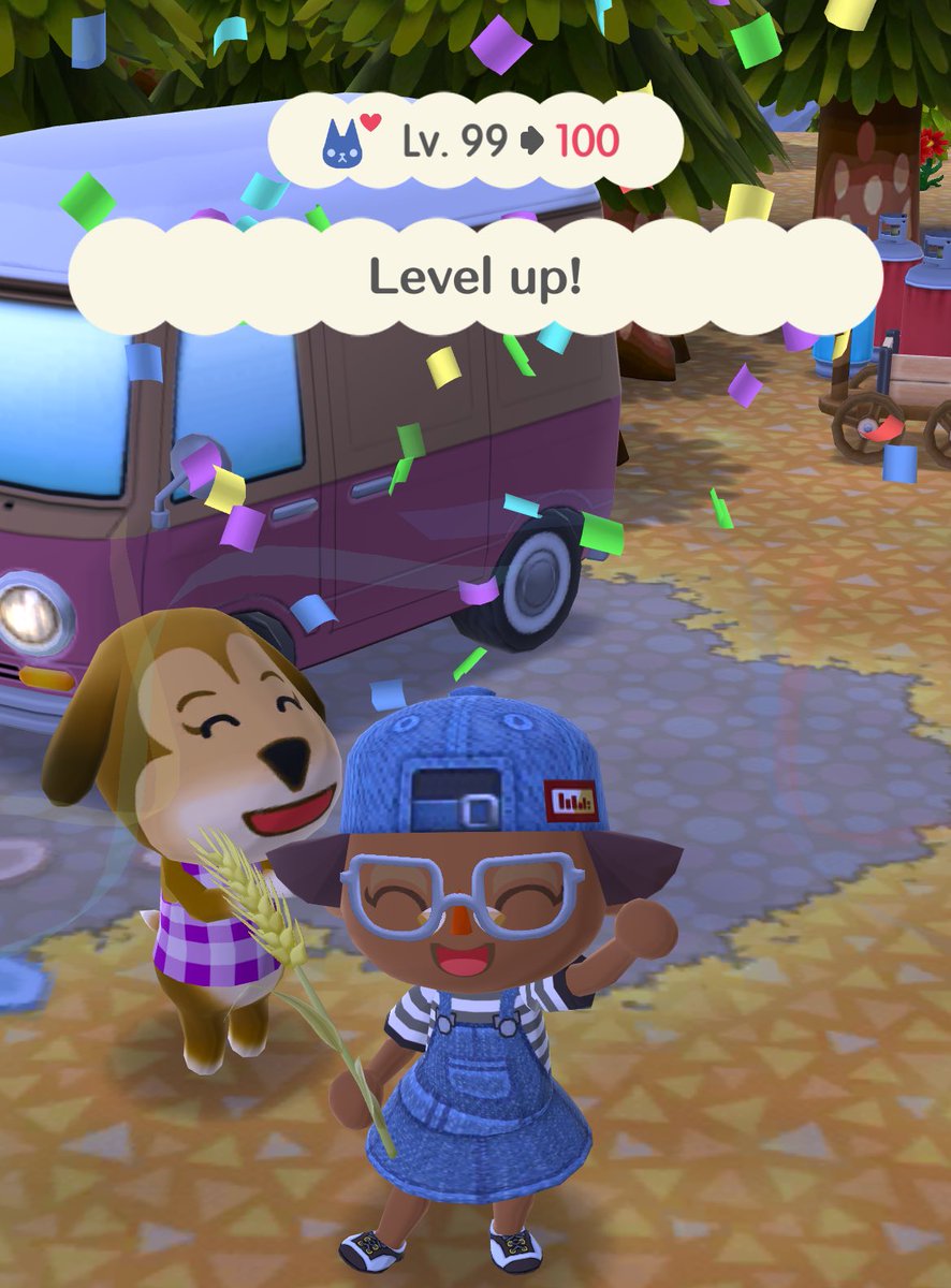 acpc_bot's tweet photo. reaching level 100 before the game changes 🥲 #acpc #animalcrossing #pocketcamp https://t.co/0LvCEqnY1Q