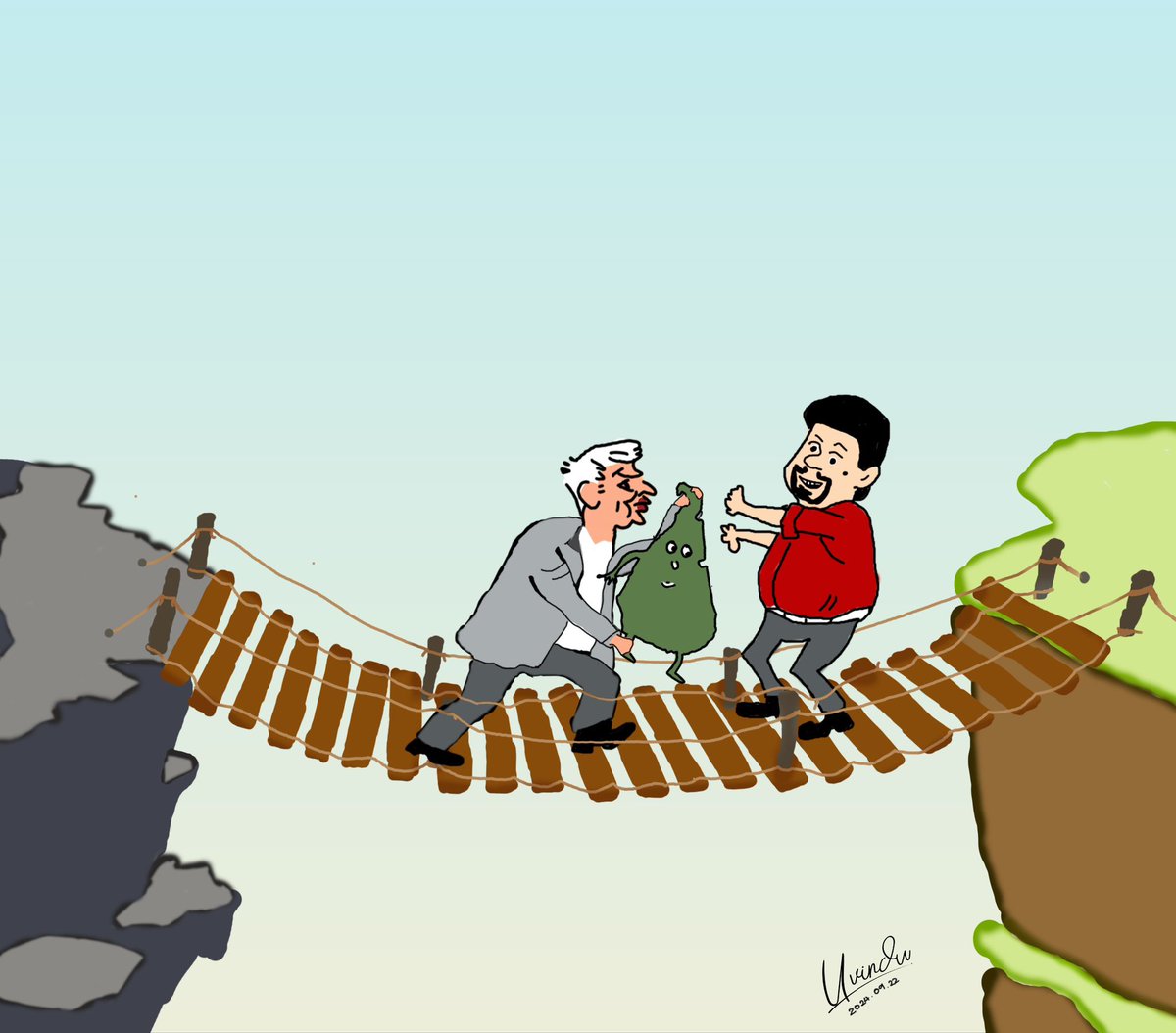 Cartoon: <a href="/UvinduBro/">Uvindu Rajapakshe</a> 

#PresPollSL #PE2024 #SriLankaDecides #SriLankaElections