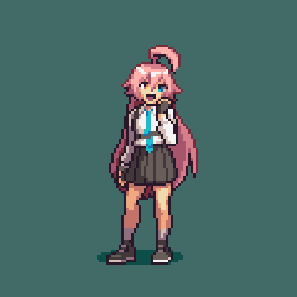 #Pixelart #sprites #TakanashiHoshino #BlueArchive #fannart #Videogame
