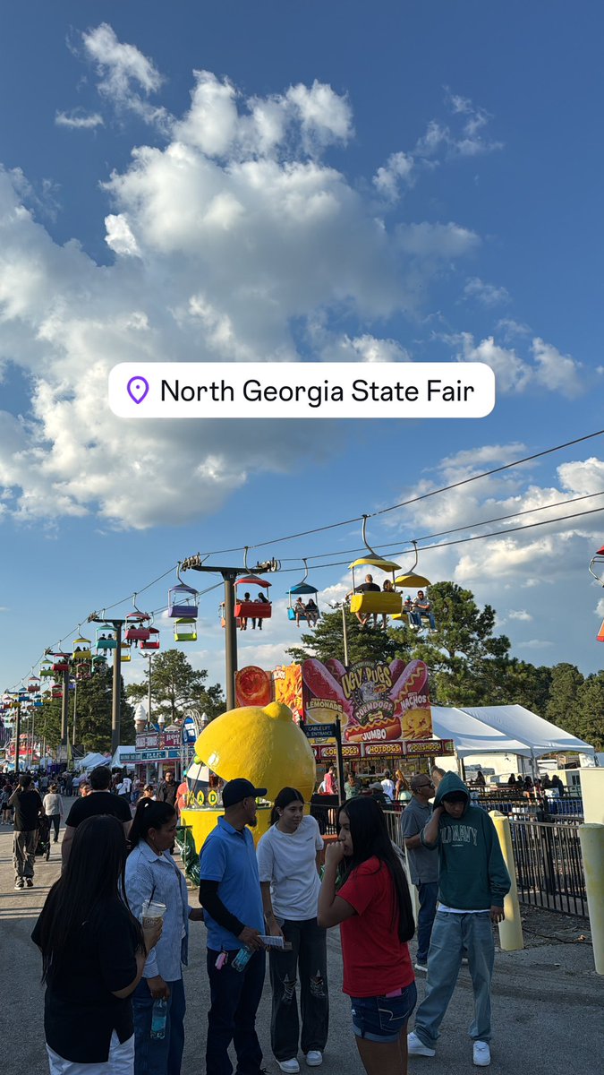 I went to a Fair for the first time in America. The food was actually good