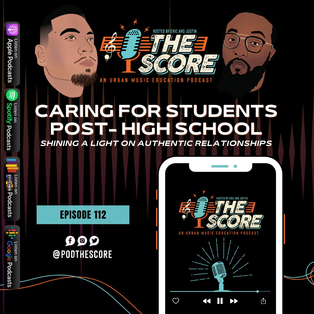 💥New Episode Alert on The Score Podcast!💥

🎙 Episode 112: Caring for Students Post-High School: Shining a Light on Authentic Relationships

▶️ Listen Now: linktr.ee/thescorepodcast

#UrbanMusicEd #MusicEducation #MusicEd #PodcastVibes 🎵