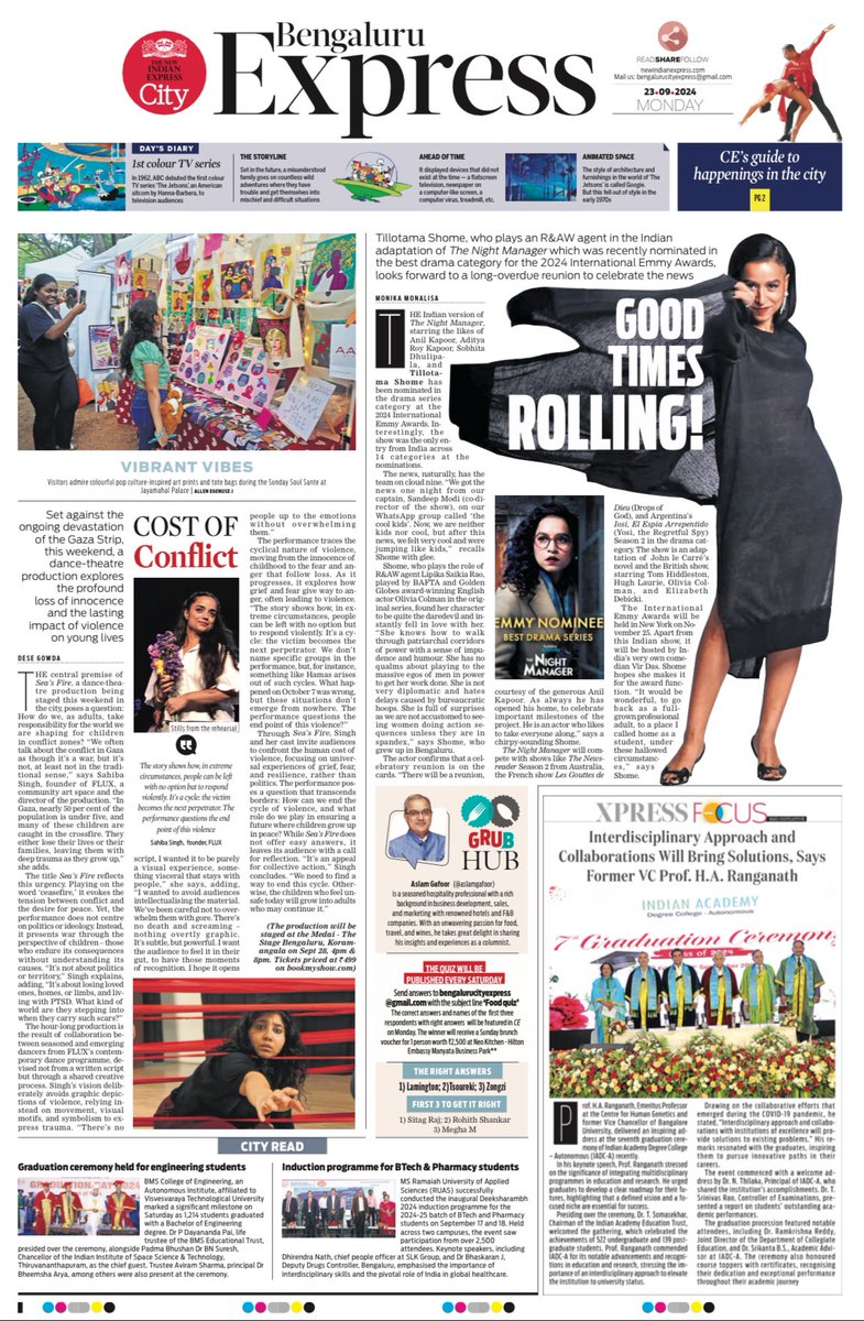 Here's a preview of today's #CityExpress!

🎨: <a href="/santu_bluru/">Gopalakrishnan</a> 

For more, visit newindianexpress.com/cities/bengalu…
