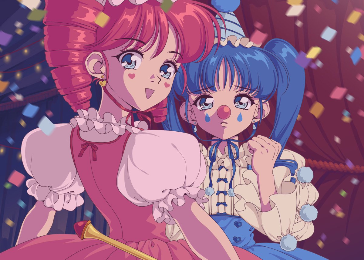candiirabbitart's tweet photo. It’s my mahou shoujo clown twins 🥰🥰

#clowncore #magicalgirl https://t.co/DSUXGYmOiM