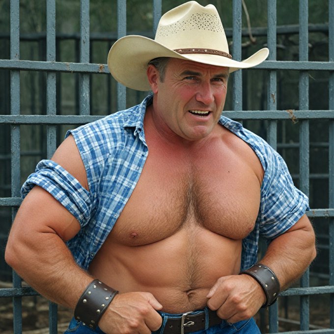 Cowboy Prison from https://t.co/uDvNgxouOP new series  -- #muscletop #musclebull #chubbyguys #BigGuns<a href="/tag/cowboy"class="tags"><span>#cowboy</span></a><a href="/tag/masculinity"class="tags"><span>#masculinity</span></a><a href="/tag/hombre"class="tags"><span>#hombre</span></a><a href="/tag/hombres"class="tags"><span>#hombres</span></a><a href="/tag/sweating"class="tags"><span>#sweating</span></a>
