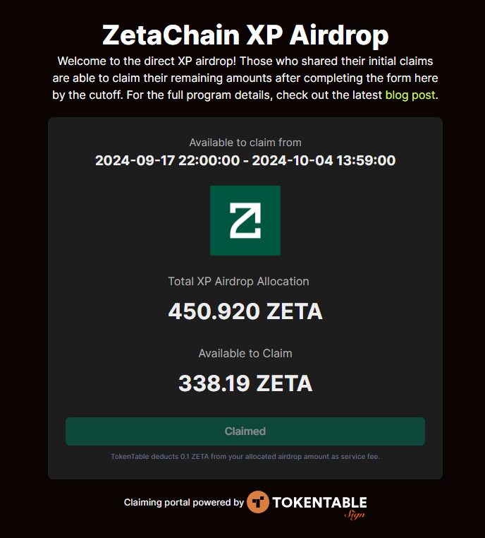 PredatorII's tweet photo. @zetachain Just claimed my 112.73 ZETA for my Green Status on ZetaHub! The Universal Blockchain is here. #ChainAbstraction #ZetaChain https://t.co/v2P4CugxlK  zeta is the best chain https://t.co/x4GcgD4sjW