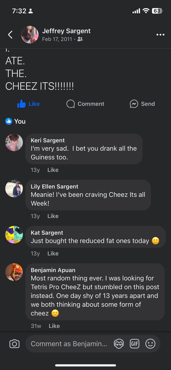 ChaseTheWhimsy's tweet photo. I have a guest coming on next week so looking up some talking points. First, @theJSarge missed or ignored awesome comment 13 years apart. Second, do these posts suggest JSarge was fighting cheez its for 2 years? @podofthrones mail bag, would like to hear more about this fight. https://t.co/NptVBl9cjS