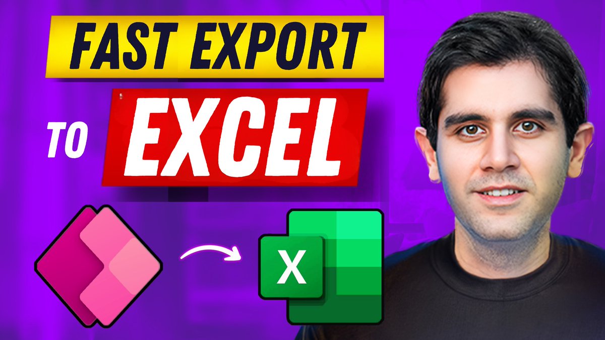 ⭐ Quickly Export Large Power Apps Data to Excel Using Power Automate

📺 Watch: youtu.be/xurF9SY68qg

Key Highlights:
✨ Dynamically pass query data from Power Apps to flow
🚀 Use Graph API to export data to in one go!

#PowerApps #PowerAutomate #Excel #PowerPlatform