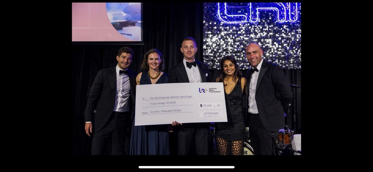 meg_barnet's tweet photo. Memorable eve at the Lachlan Kean Foundation Ball raising awareness for early onset colorectal cancer @GarvanInstitute @kinghorncancer @GICancer 

Bowel cancer screening now starts age 45 or 40 if you ask your GP. Pay attention to symptoms at any age - this disease is changing https://t.co/0kDYrrhDlw