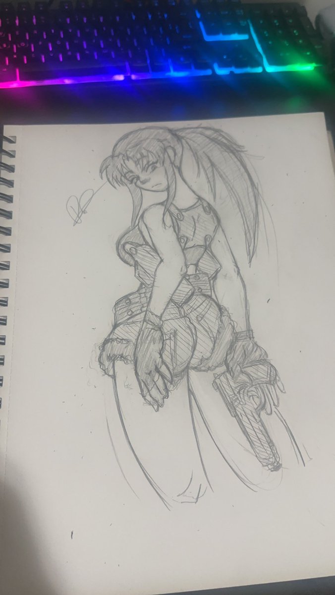ruthson_art's tweet photo. Redrew an Oldie as a quick sketch 
Revy
#art #anime #drawing #revy #blacklagoon #artqrt #quote https://t.co/MmCOHqiuVF