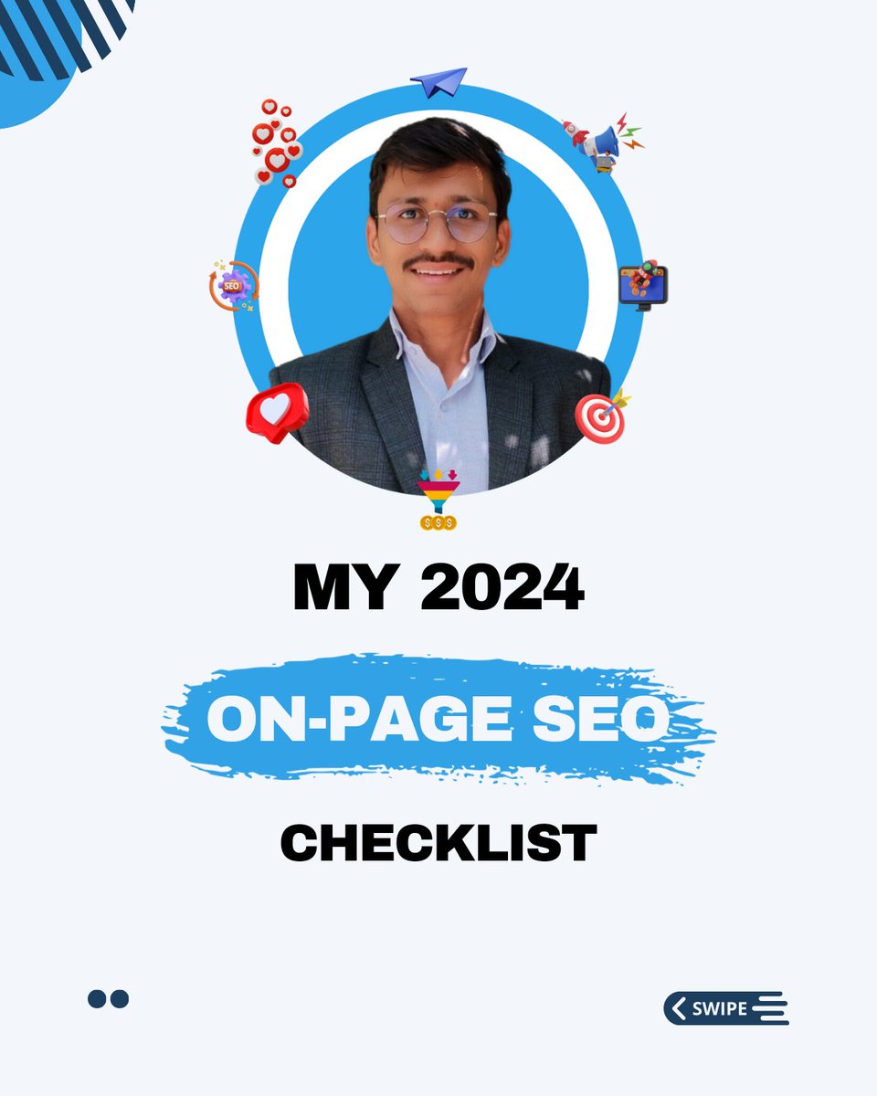 KunalWani0107's tweet photo. My On Page SEO Checklist 2024

#SEO #gyanimaster #kunalwani https://t.co/78vJTz647h
